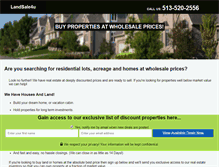 Tablet Screenshot of landsale4u.com